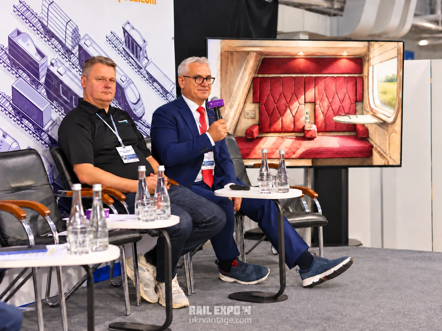 Dr. Igor Telychko during the EasyTop panel discussion at Rail Expo 2026